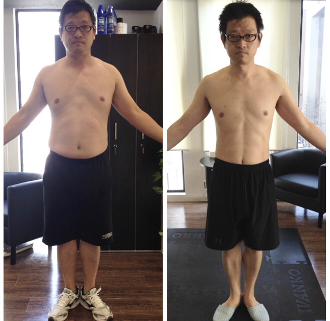 船山徹様、42歳。 現在ボディメイクチャレンジ中ですがお仕事柄交代制の勤務で不規則な生活な部分もありますが、その中でもしっかりとボディメイクが出来ています。自分のライフスタイルの中で如何にしてボディメイクという環境を作っていくかが重要です。